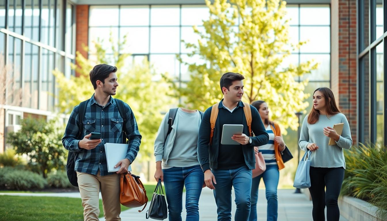 University campus and academic atmosphere in Paris